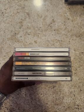 Sony Clear Plastic CD Jewel Cases with Mixed Album Spines